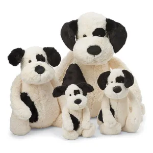 Jellycat Bashful Black & Cream Puppy