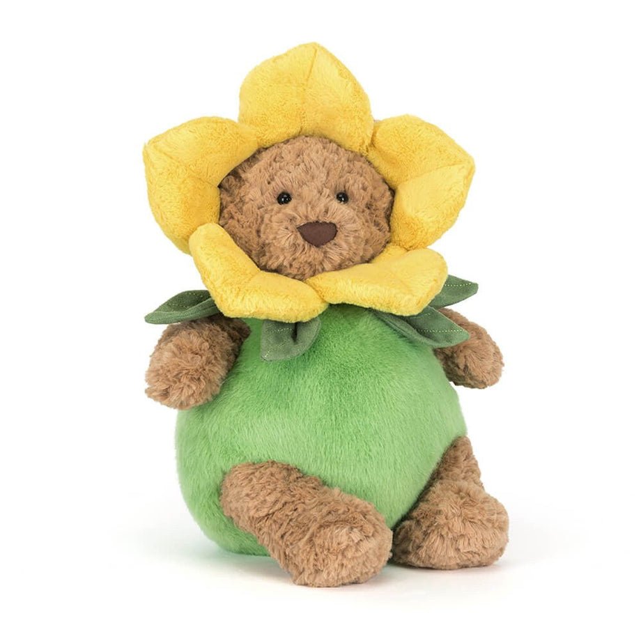 Jellycat Batholomew Bear im Narzissenoutfit